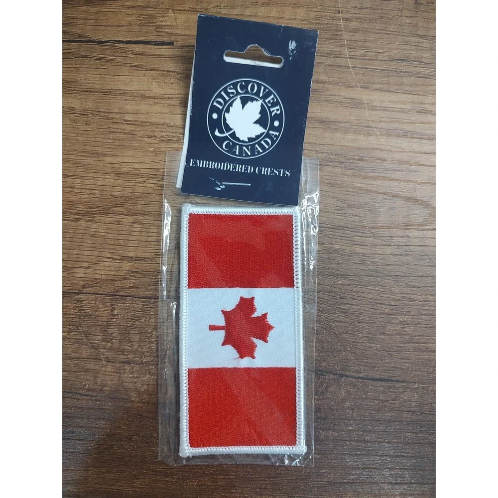Canadian Flag Patches Iron On Patch Discover Canada Embroidered Crests
